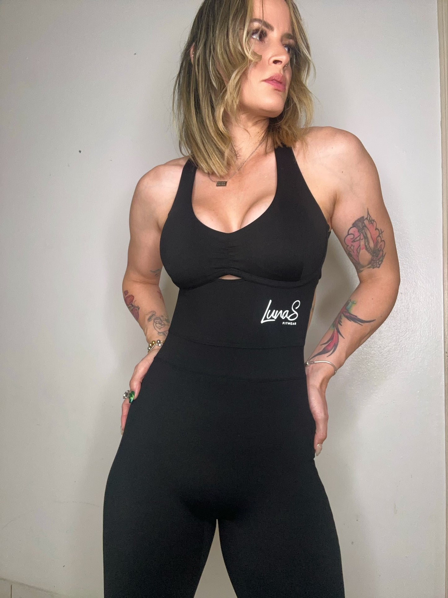 Black Gym Jumpsuit