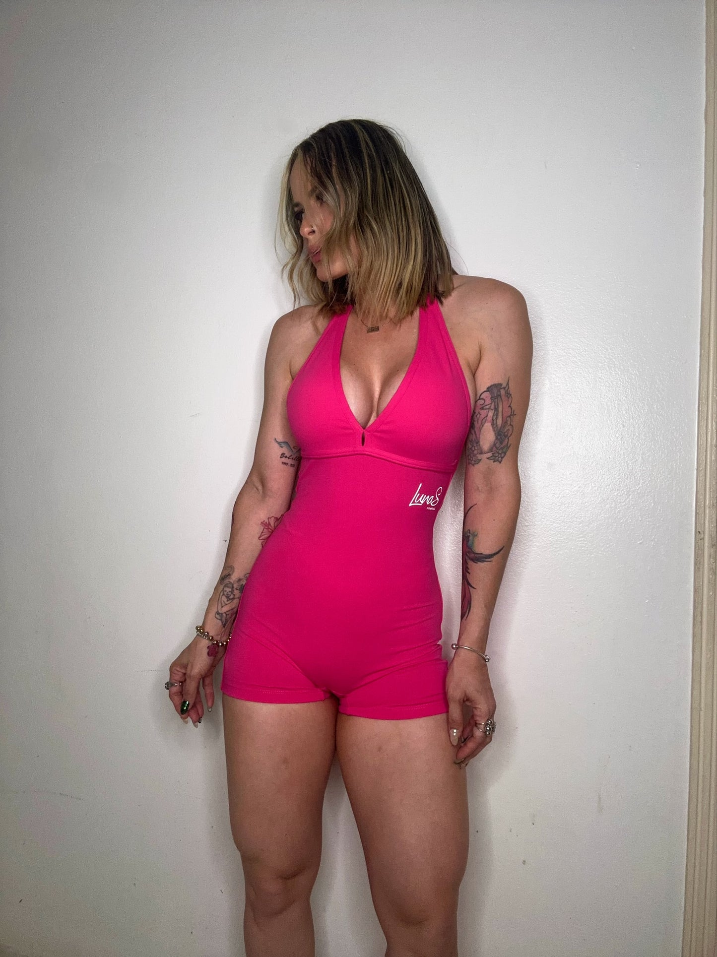 Hot Pink Romper